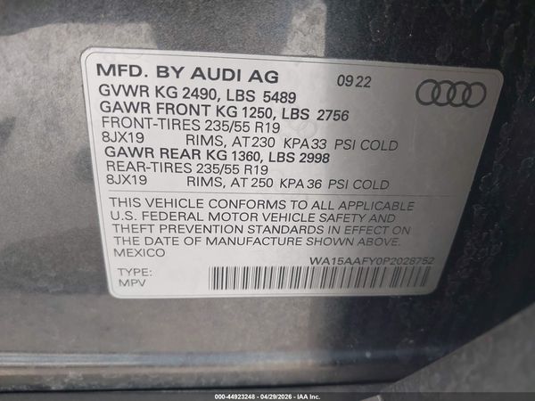 2023 AUDI Q5 SPORTBACK