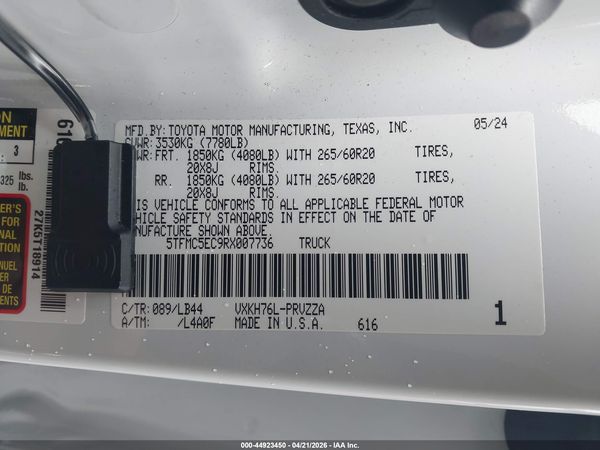 2024 TOYOTA TUNDRA HYBRID 1794 EDITION 4WD