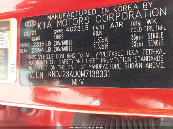 2021 KIA SOUL S