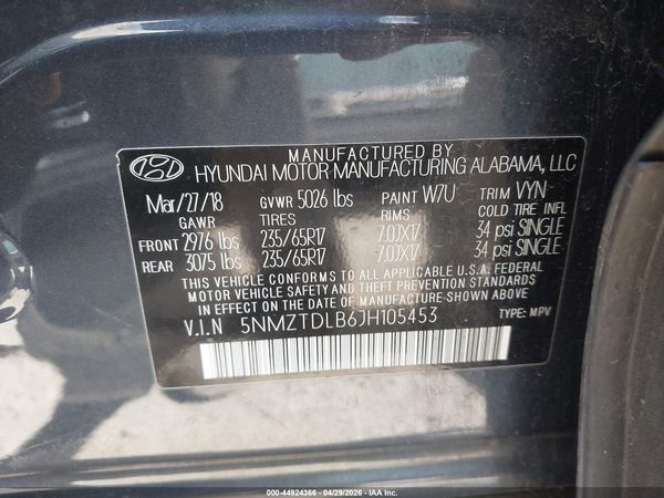 2018 HYUNDAI SANTA FE SPORT 2.4L