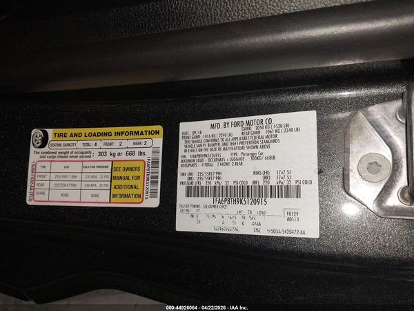 2019 FORD MUSTANG ECOBOOST