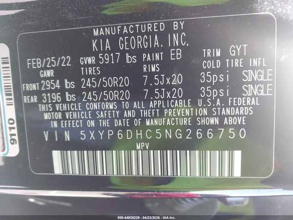 2022 KIA TELLURIDE S