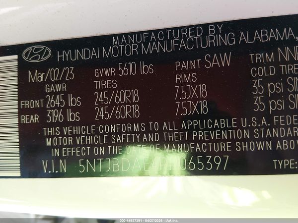 2023 HYUNDAI SANTA CRUZ SEL