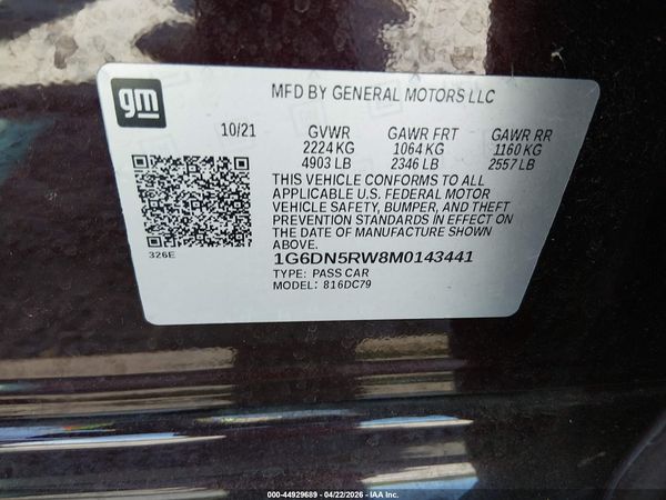 2021 CADILLAC CT5 PREMIUM LUXURY