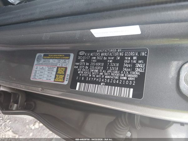 2018 KIA SORENTO 3.3L EX