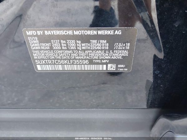 2019 BMW X3 SDRIVE30I