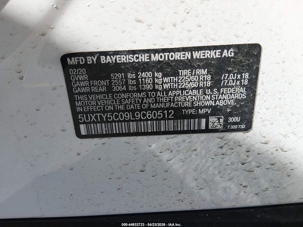 2020 BMW X3 XDRIVE30I
