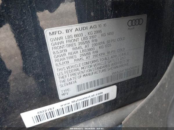 2017 AUDI Q7 3.0T PREMIUM