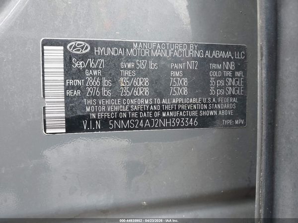 2022 HYUNDAI SANTA FE SEL