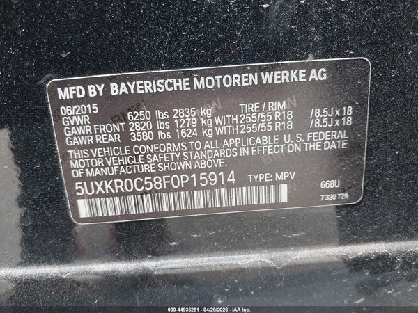 2015 BMW X5 XDRIVE35I