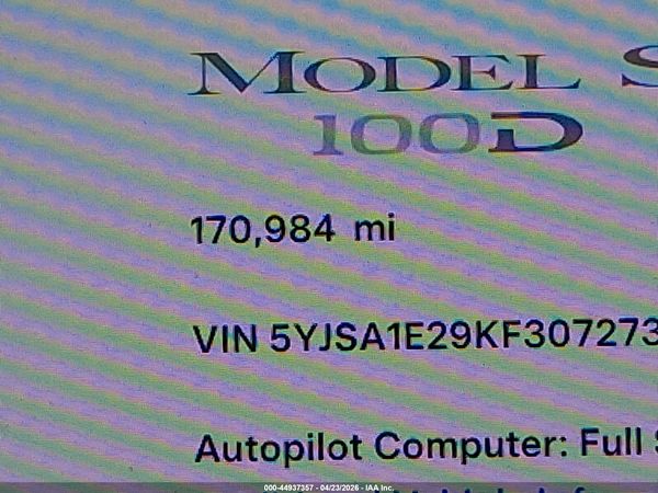 2019 TESLA MODEL S — I118