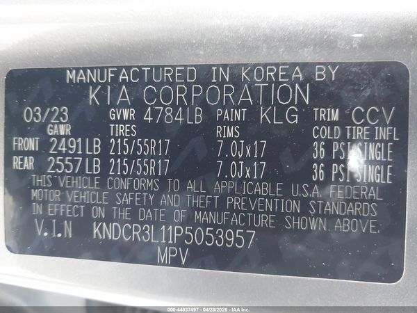 2023 KIA NIRO EV WIND