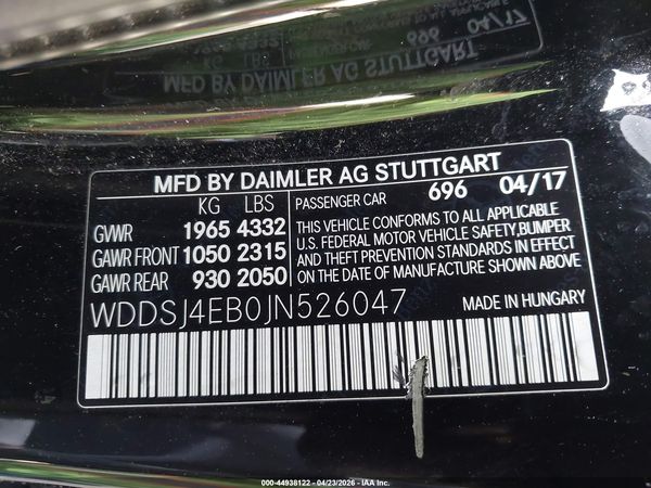 2018 MERCEDES-BENZ CLA 250 CLA250