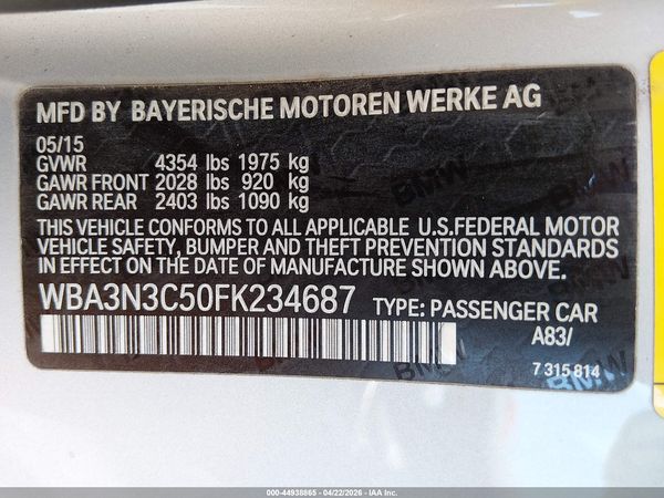 2015 BMW 428I