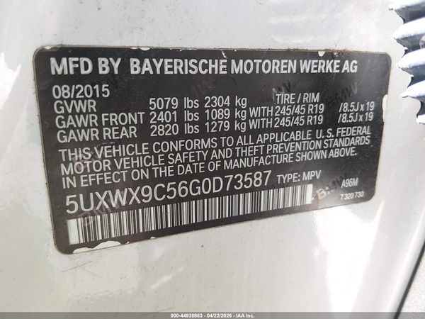 2016 BMW X3 XDRIVE28I