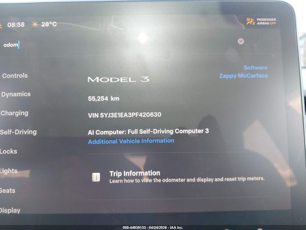2023 TESLA MODEL 3 REAR-WHEEL DRIVE