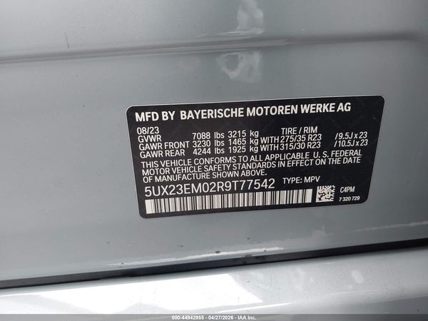 2024 BMW X7 XDRIVE40I