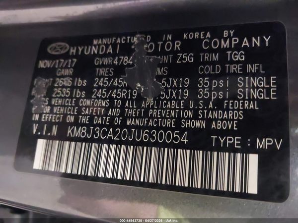 2018 HYUNDAI TUCSON VALUE