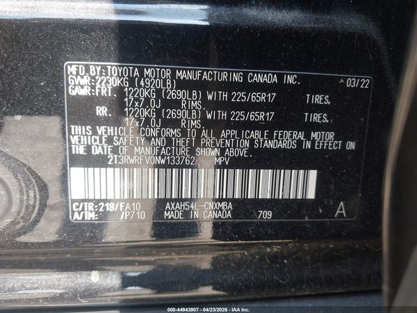 2022 TOYOTA RAV4 HYBRID XLE