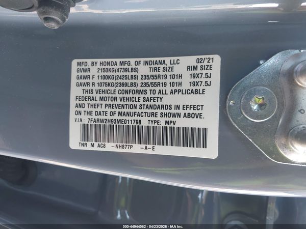 2021 HONDA CR-V AWD TOURING