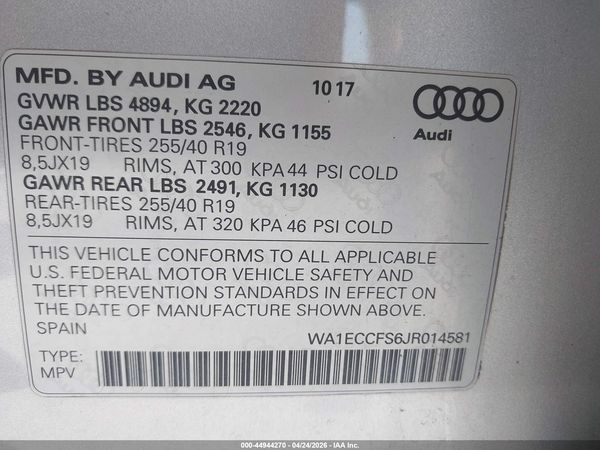 2018 AUDI Q3