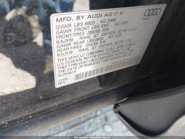 2017 AUDI Q7 3.0T PREMIUM