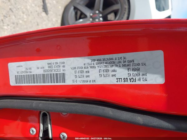 2016 DODGE CHARGER SRT 392