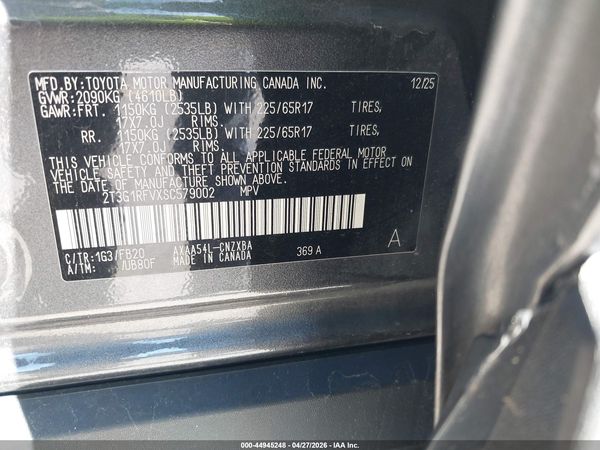 2025 TOYOTA RAV4 LE
