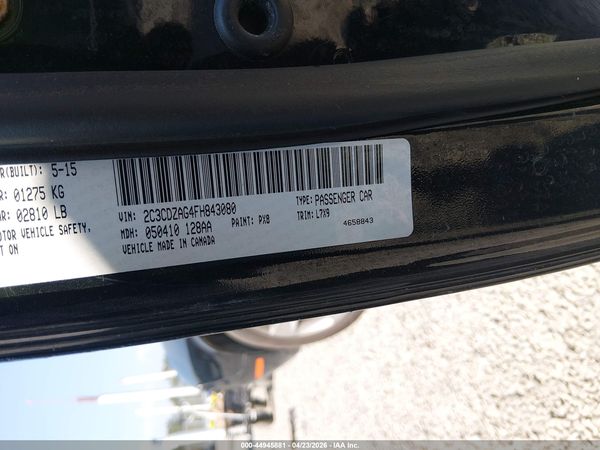 2015 DODGE CHALLENGER SXT