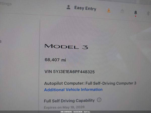 2023 TESLA MODEL 3 REAR-WHEEL DRIVE