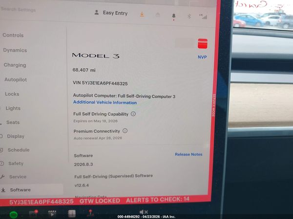2023 TESLA MODEL 3 REAR-WHEEL DRIVE