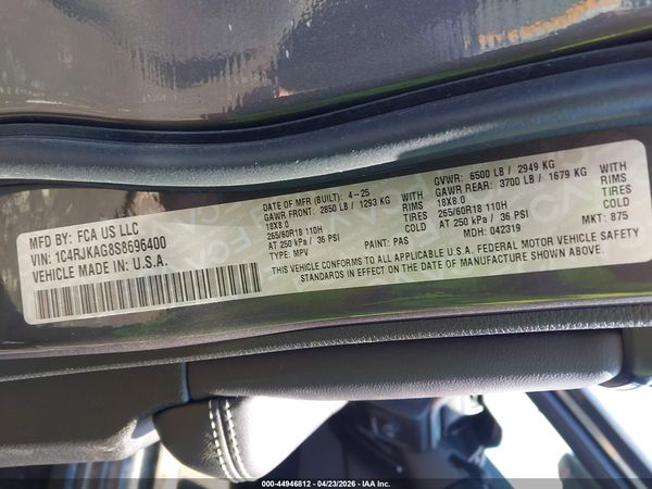 2025 JEEP GRAND CHEROKEE L ALTITUDE X 4X4