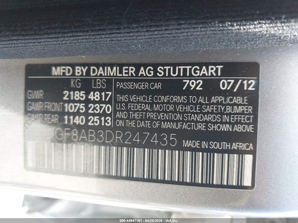 2013 MERCEDES-BENZ C 300 SPORT 4MATIC