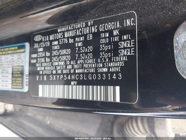 2020 KIA TELLURIDE SX
