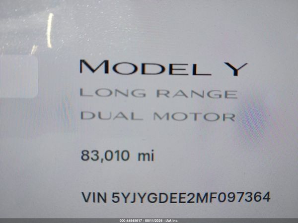 2021 TESLA MODEL Y