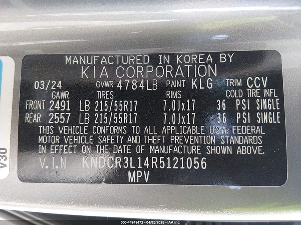 2024 KIA NIRO EV WIND
