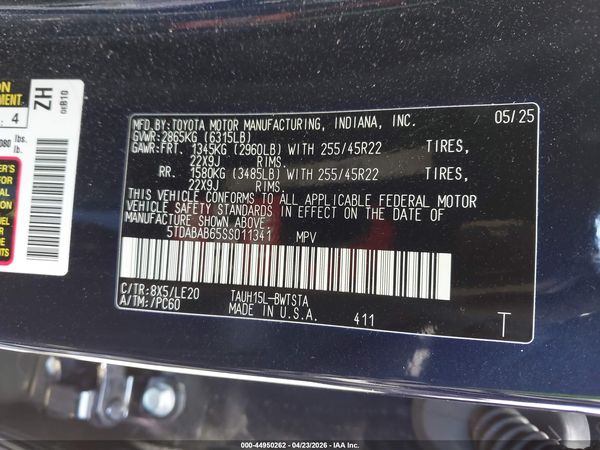 2025 LEXUS TX 500H F SPORT LUXURY