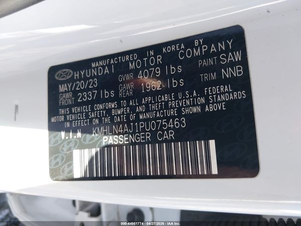 2023 HYUNDAI ELANTRA HYBRID LIMITED
