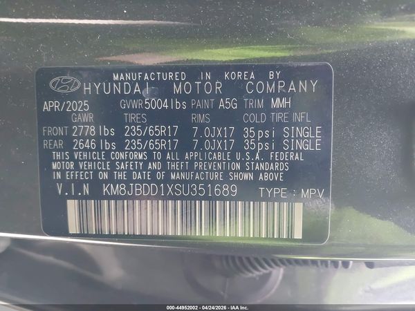 2025 HYUNDAI TUCSON HYBRID BLUE