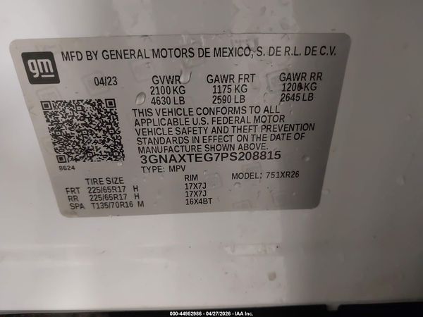 2023 CHEVROLET EQUINOX AWD 2FL — I9