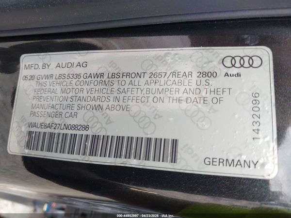 2020 AUDI A6