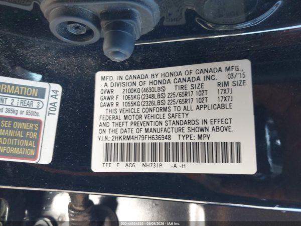 2015 HONDA CR-V EX-L