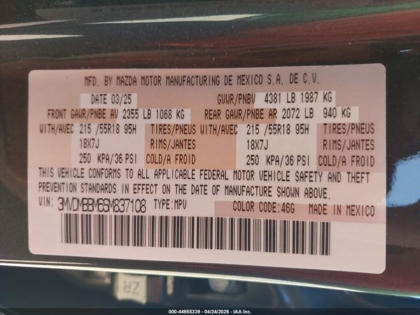 2025 MAZDA CX-30 2.5 S SELECT SPORT