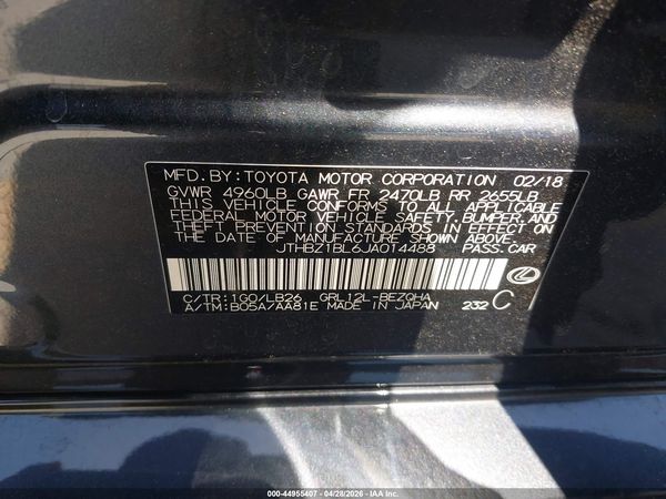 2018 LEXUS GS 350 F SPORT