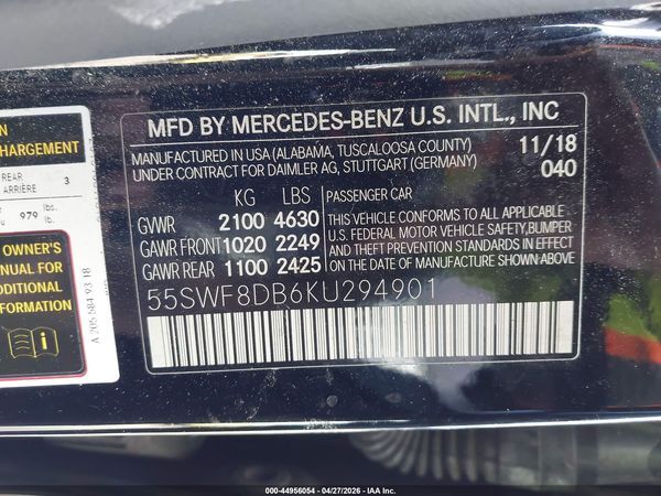 2019 MERCEDES-BENZ C 300 C300