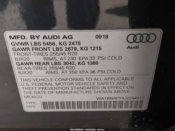 2018 AUDI Q5