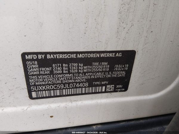 2018 BMW X5 XDRIVE35I
