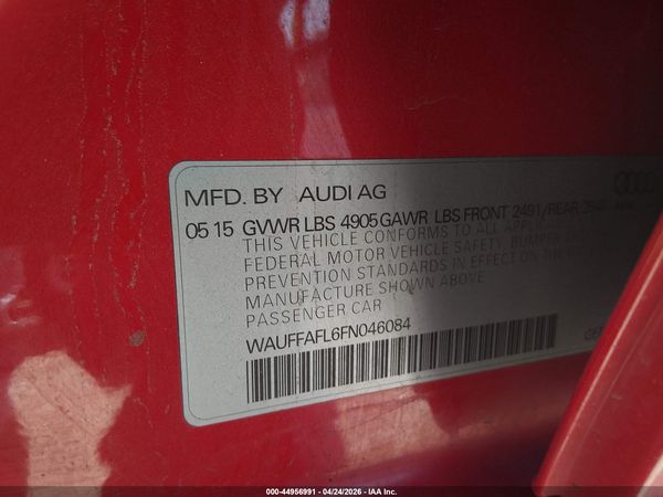 2015 AUDI A4 2.0T PREMIUM