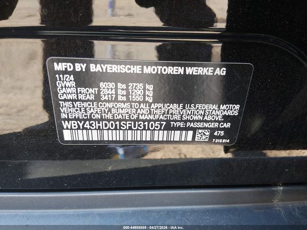 2025 BMW I4 GRAN COUPE XDRIVE40