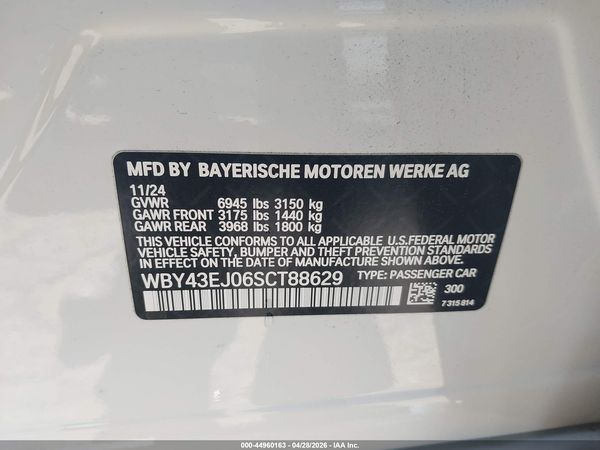 2025 BMW I7 EDRIVE50